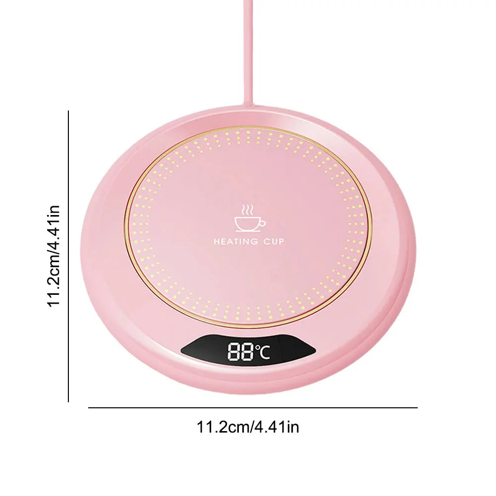 New USB Cup Warmer Coffee Mug Heating Coaster 3 Temperature Setting Thermostatic Hot Plate Milk Tea Water Heating Pad Cup Heater
