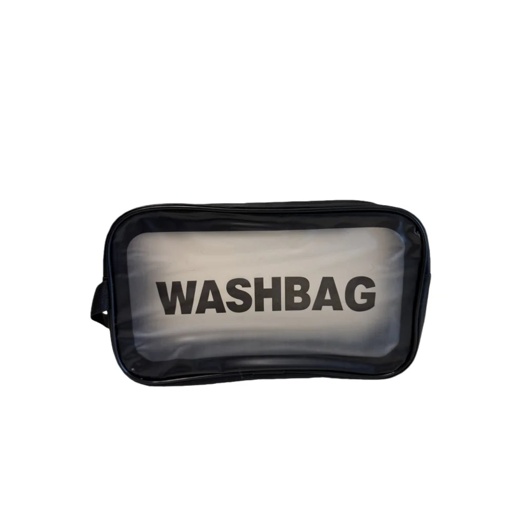 Portable Cosmetic Bag Large Capacity Dust Proof Make Up Storage Handbags PVC Fashion Transparent Travel Wash Bags