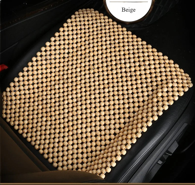 Summer  Wooden Bead Seat Cushion  Stitched by Hand  Comfortable and Breathable  Suitable for Office, Home and Car