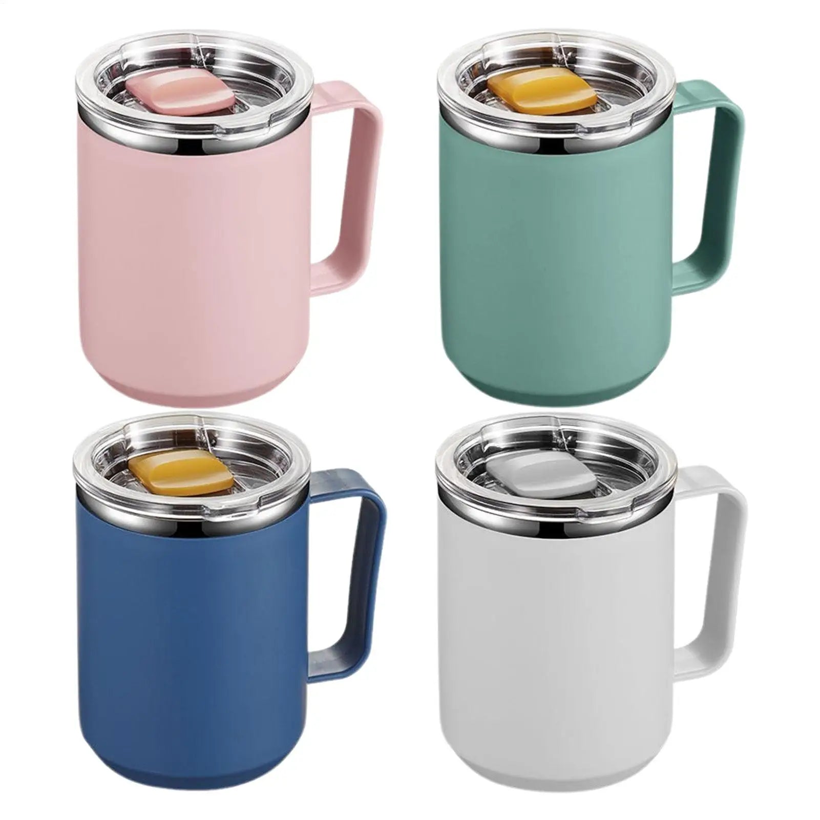 450ml Thermal Coffee Mug Insulated Coffee Mug Stainless Steel Mug Milk Coffee Cup Leak-proof Drinking Cup Thermal Mug Water Cup