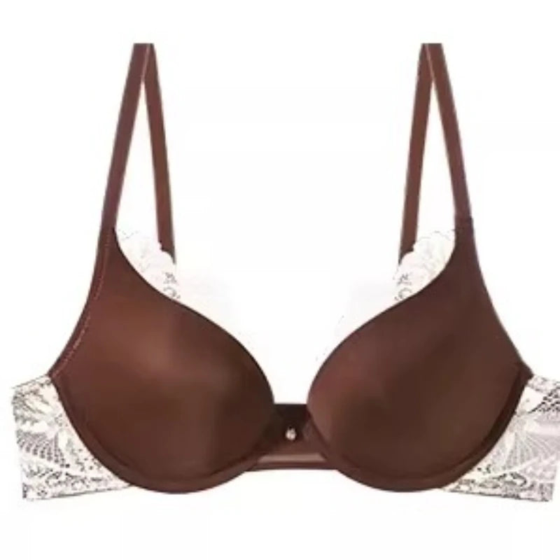 Full Coverage Bra for Big Bust Wireless Lift Seamless Double Design Support Outer Expansion Anti Sag Lingerie Comfort Fit