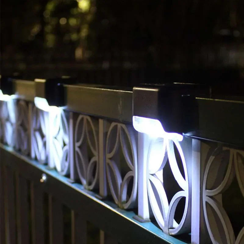 Solar LED Lights Outdoor Garden Light Deck Lamp Solar Stairs Light Waterproof Solar Step Lamp for Outdoor Patio Garden Decor