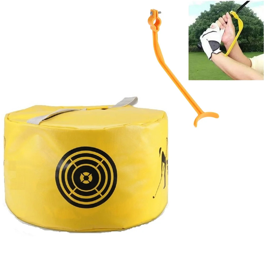 Golf Swing Training Set Impact Bag and Wrist Bracket