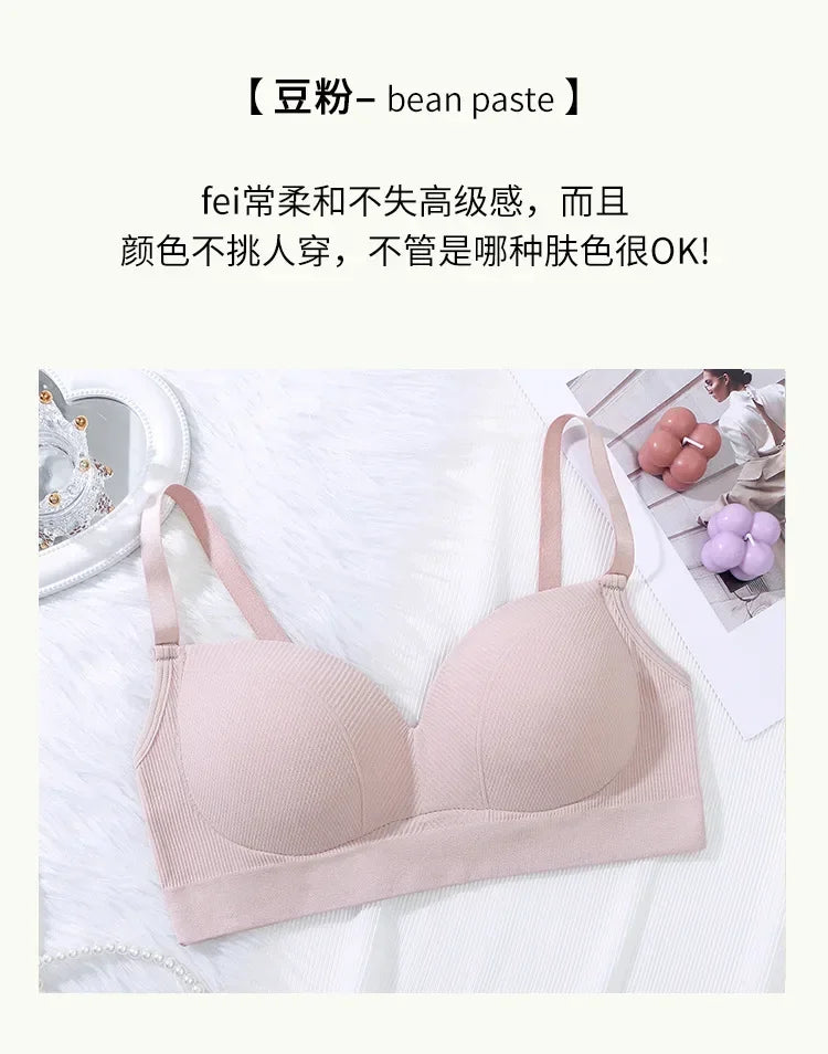 Sexy Women Bra Panties Set G-String Sports Bra Crop Top Seamless Underwear Fitness Bra Top Thongs Female Lingerie Set Intimates