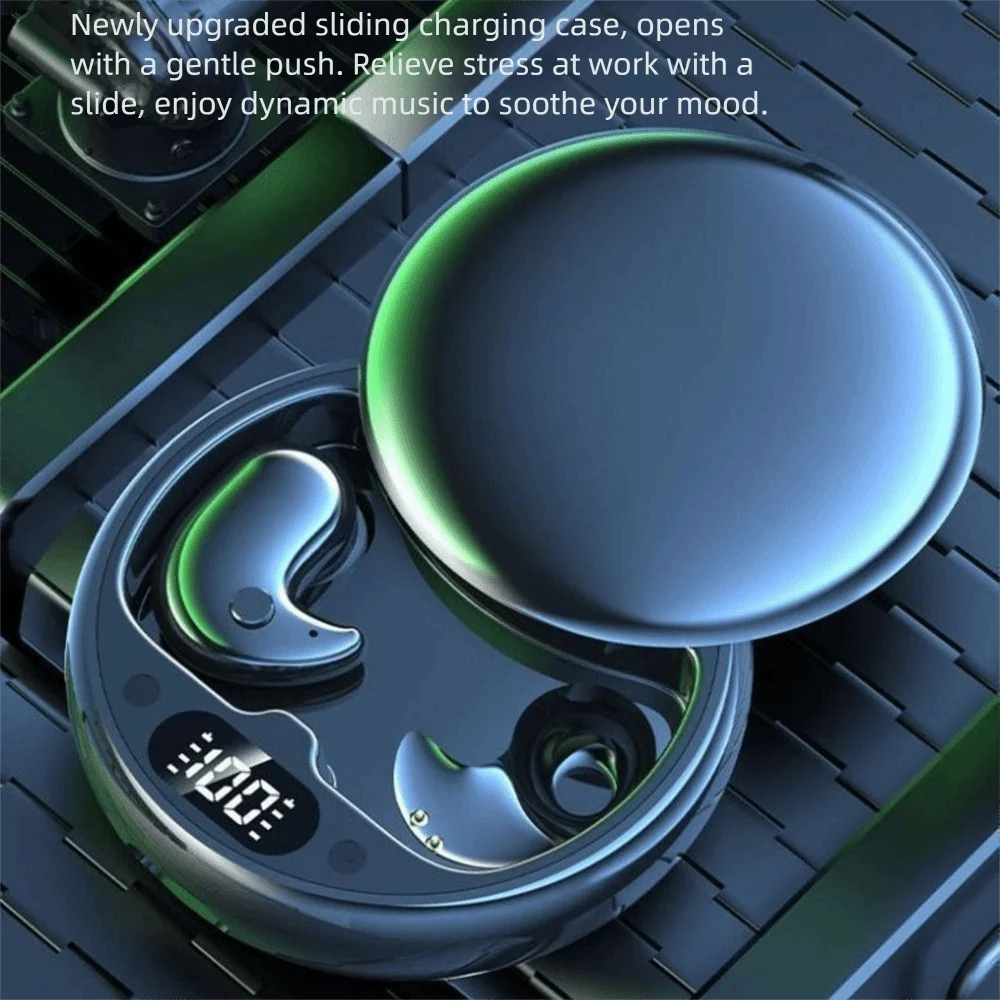 Bluetooth 5.3 Bluetooth Earphones Noise Reduction Waterproof Deep Sleep Earbuds HIFI Stereo LED Display Music Headset Sports