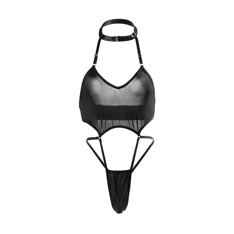 Women's Sexy Bra Panty Set One-piece Lingerie Teddy Bodysuit Suit Hot Trendy Crotchless Underwear Set Cosplay Anime Sex Costumes