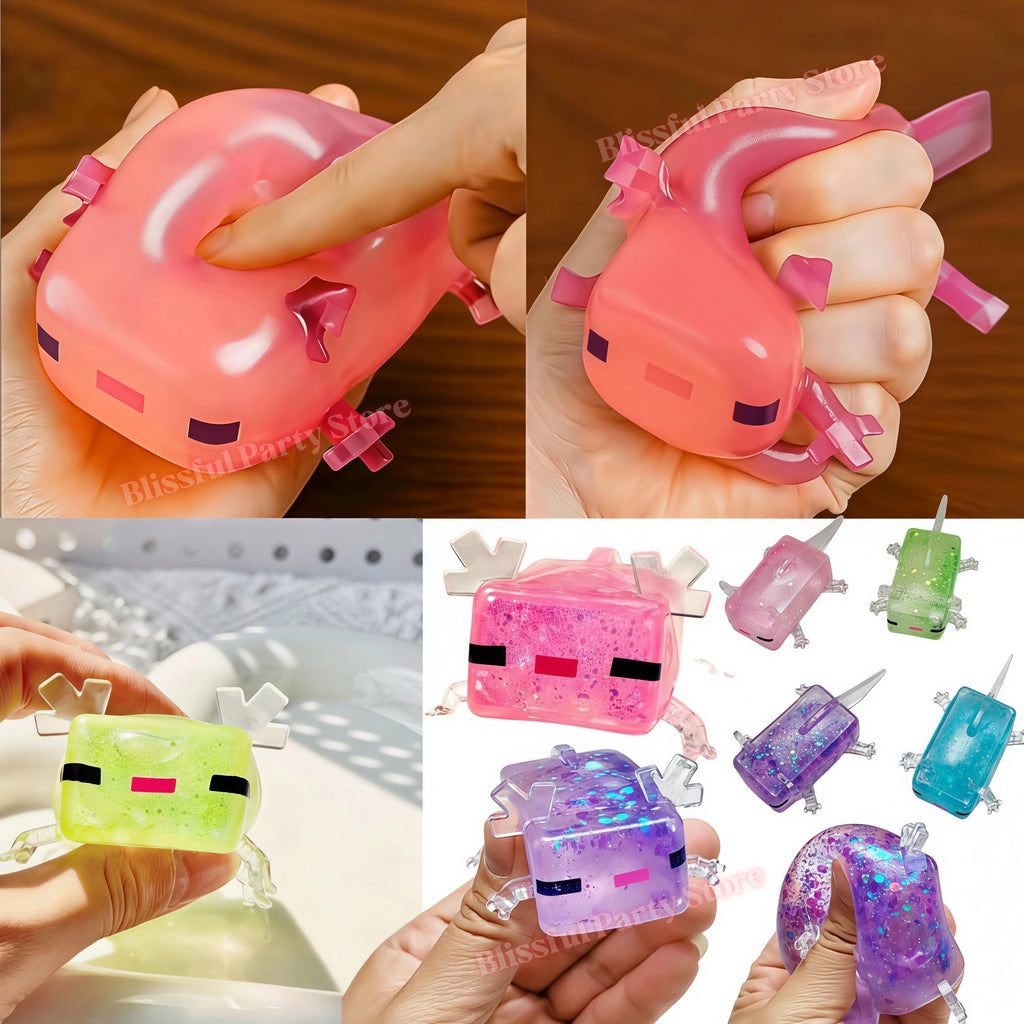 Needoh Nice Cube Sensory Stress Reliever Fidget Tool for Anxiety & Focus Desk Sensory Cube for Adults & Kids Party Favors Gifts