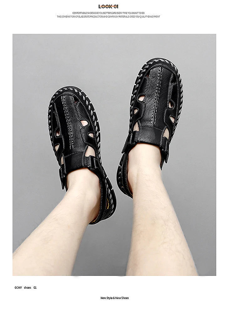 Handmade Men's Shoes Outdoor Shoe Men Casual Men Shoes Breathable Suede Leather Shoe Anti-Skid Walking Shoe Hot Sale Footwear