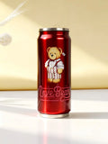 TEDDY Beer Can Thermal Cup  with Straw Double Wall Insulated Vacuum Cup for Hot & Cold Drinks, Portable Travel Mug