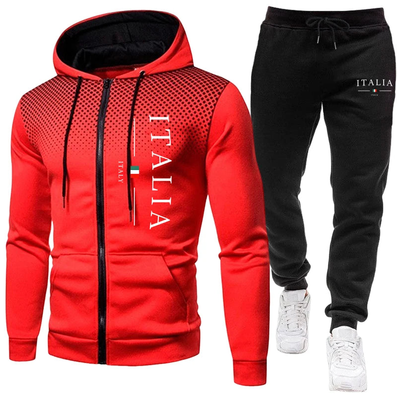 Fall/Winter Popular Men's Sport Outfits  Urban Casual Sporty Jogging Sets  Men's Daily Training Clothing