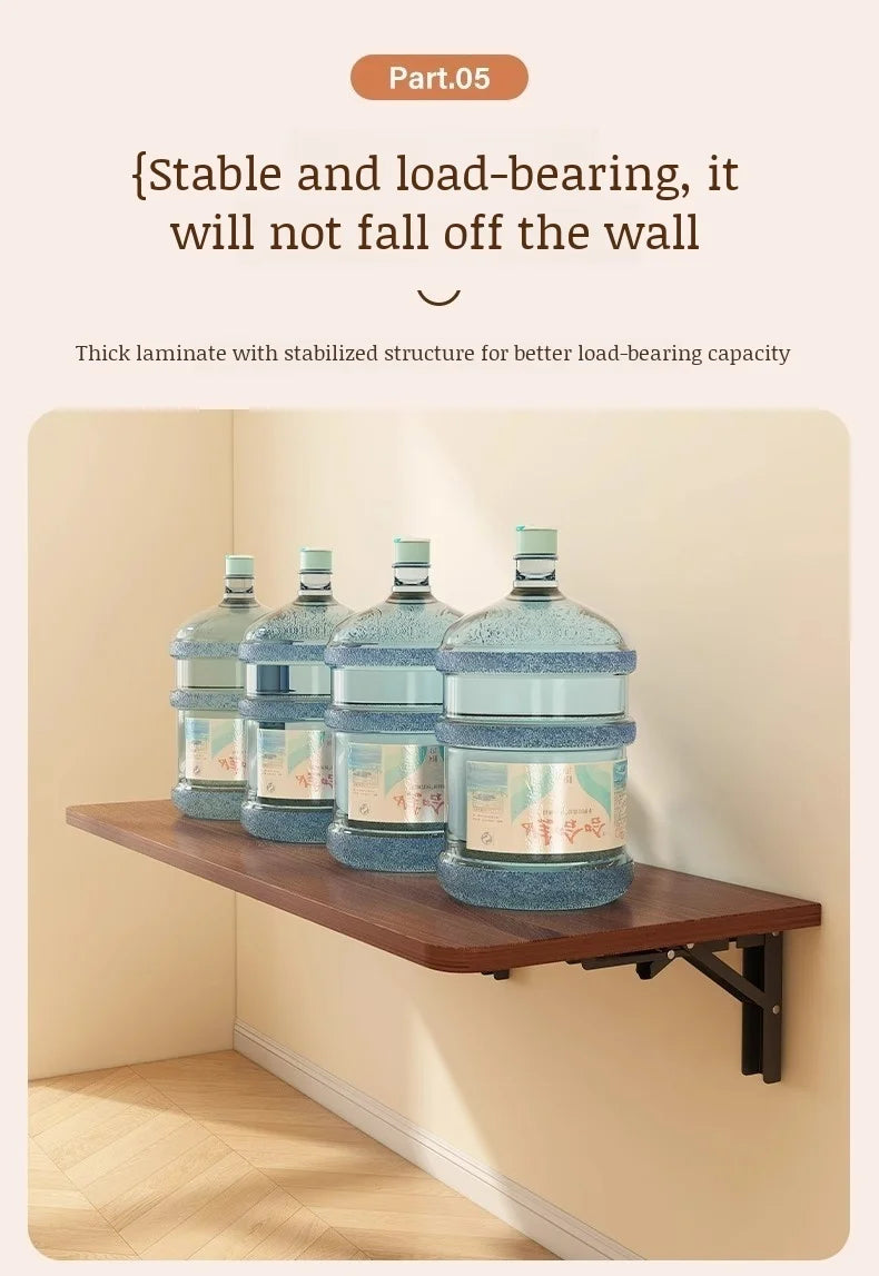 Household Wall Mounted Foldable Desk Waterproof and Anti Fouling Panel Multi Functional Suspended Wall Table