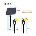 Solar Power Spot Lights Outdoor Safety Landscape Lawn Lamp IP65 Waterproof for Garden Yard Pathway Garage Driveway Porch Walkway