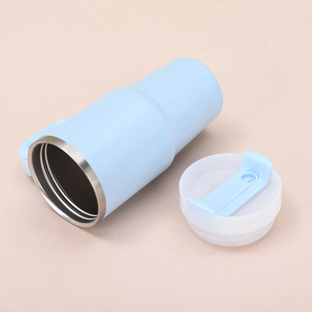 14oz New Double-layer Vacuum Car Cup Large Capacity 304 Stainless Steel Thermal Insulation Cup with Portable Handle Water Cup