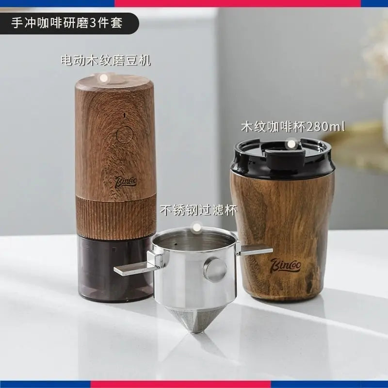Coffee cup ceramic interior thermos cup Retro high appearance level portable stainless steel water cup