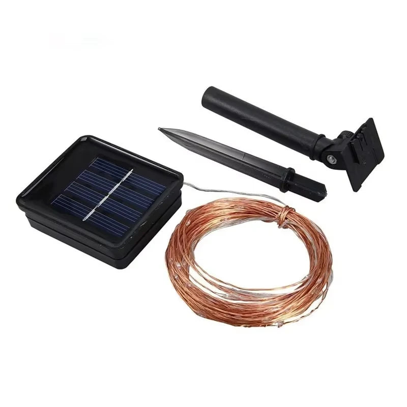 Solar String Fairy Lights 12M 100LED / 22M 200 LED Waterproof Outdoor Garland Solar Power Lamp Christmas For Garden Decoration