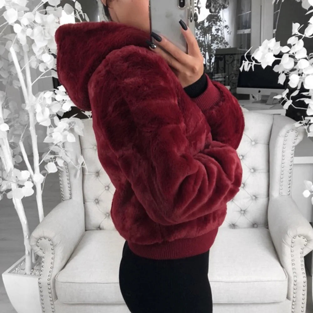Hoodies Women Clothing Streetwear 2025 Autumn Winter Spring New Fashion Versatile Casual Solid Long Sleeves Coat for Female