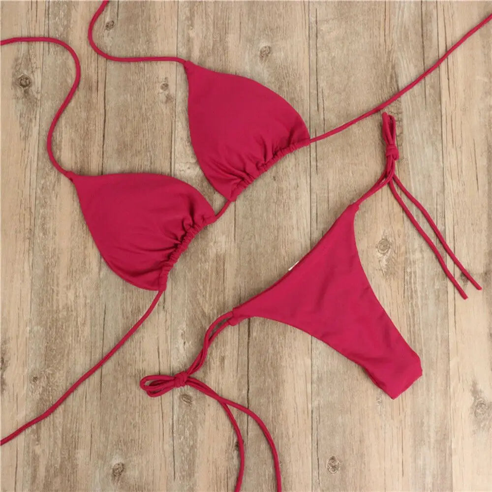 Fashion Sexy Backless Adjustable Bralette Bra Set Panties Underwear