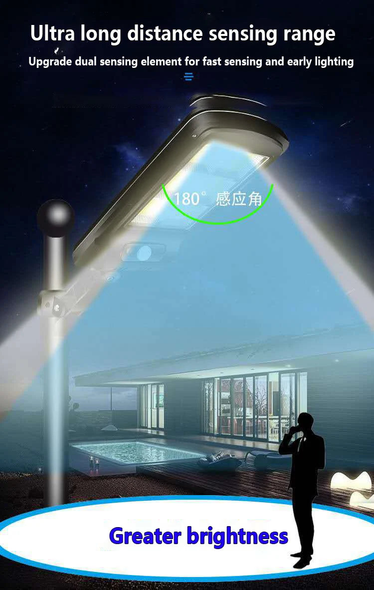 Solar LED Light Outdoor Waterproof Solar Light 3 Lighting Modes ultra bright solar street Light Garden Holiday Decorative Lights