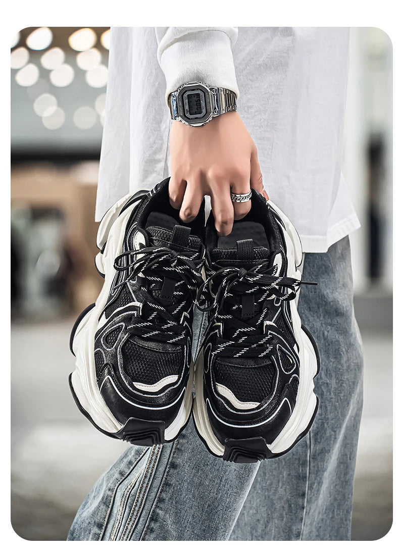 Men's Casual Sports Shoes New Arrivals for Autumn and Winter Retro Old-style Sneakers Anti-slip and Durable Sports Running Shoes