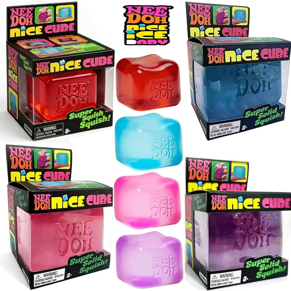 2026 NeeDOH Model Soft Squishy Toy  Nice Cube Sensory Stress Reliever Fidget Tool for Anxiety for Adults & Kids Premium in Stock