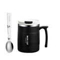 Double-layer Thermal Coffee Mug Anti-scalding Stainless Steel Thermal Cup with Stirring Spoon Large Capacity Insulated Water Cup