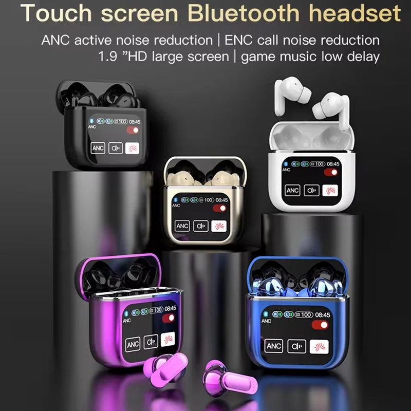 Bluetooth 5.4 Wireless Earphones LED Digital Display Gaming Headset Sport Headphones HiFi Sound Low Latency Earbuds
