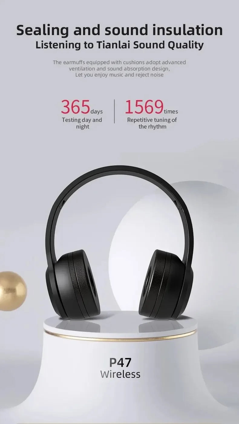 Bluetooth hands-free wireless headset P47 Bluetooth headset, suitable for all major brands of mobile phones