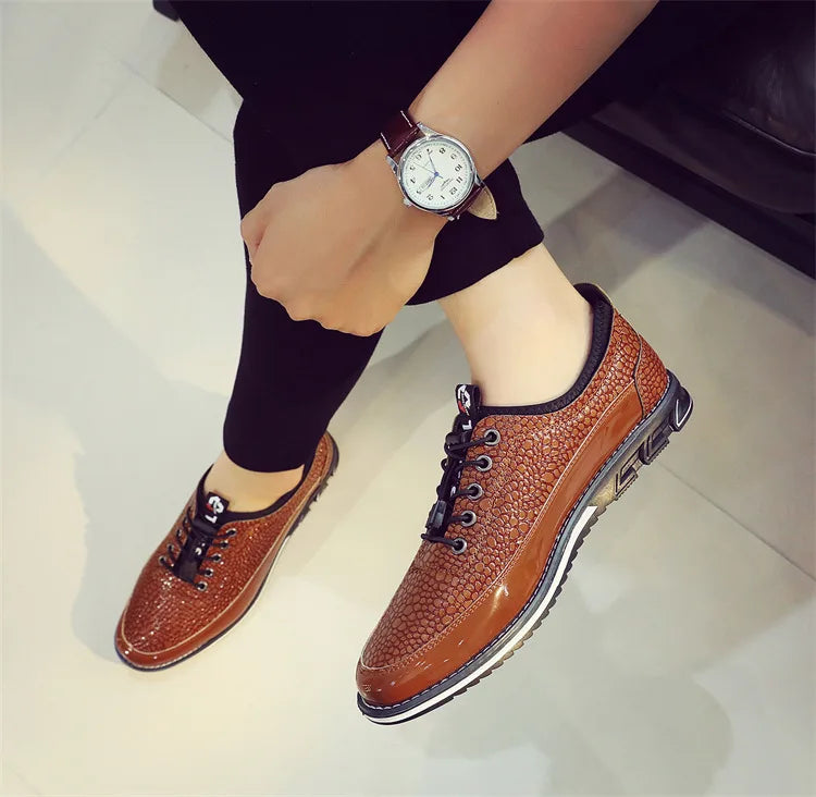 Men's Shoes Soft Bottom Soft Leather Casual Shoes New Spring Trendy Design Men's Footwear Men's Sports Shoe Zapatos Para Hombre