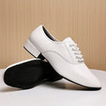 Male Big Size White Dance Shoes Men Soft Leather Latin Shoes Man Jazz Waltz Ballroom Dancing Yoga Train Sneakers Stage Footwear