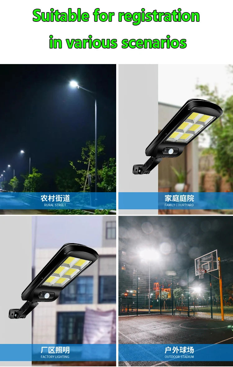 Solar LED Light Outdoor Waterproof Solar Light 3 Lighting Modes ultra bright solar street Light Garden Holiday Decorative Lights