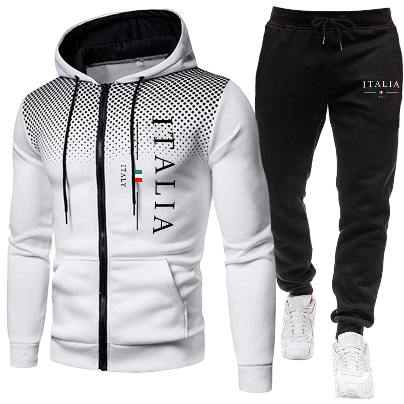 Fall/Winter Popular Men's Sport Outfits  Urban Casual Sporty Jogging Sets  Men's Daily Training Clothing