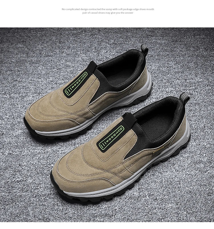 Men's Walking Shoes High-Quality Lightweight Non-Slip Outdoor Sports Shoes Comfortable Fashionable Hiking Shoes Loafers For Men