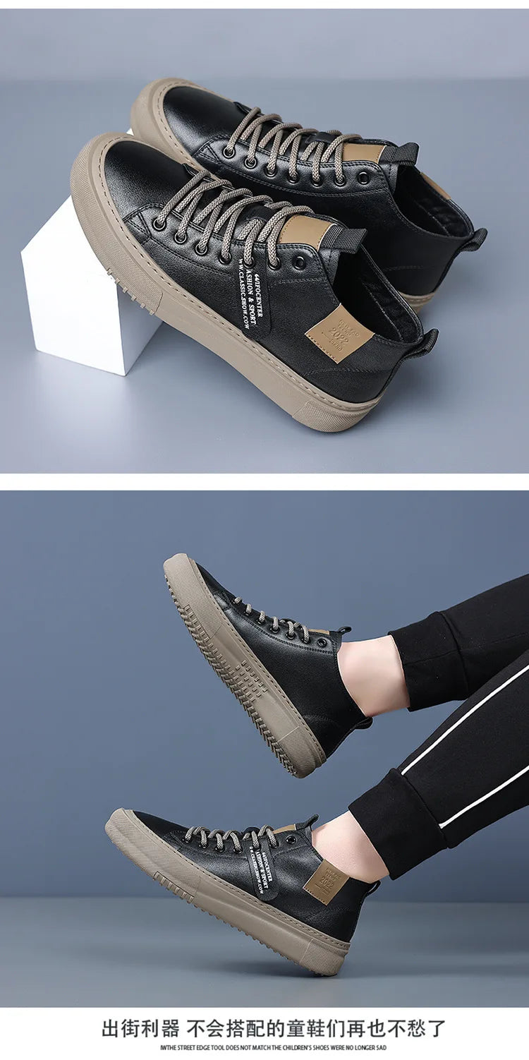 Men's Casual Sports Shoes, Fashionable, Retro, Classic, Handmade, Breathable and Warm, Suitable for All Seasons, Hiking Shoes