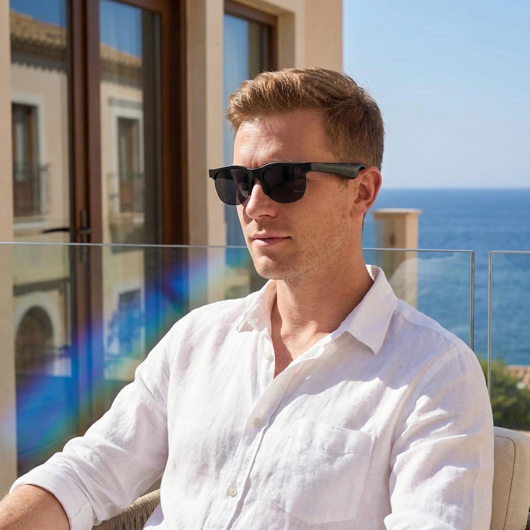 Bluetooth smart wireless glasses, multi-functional, for listening to music, making phone calls, sports, and driving