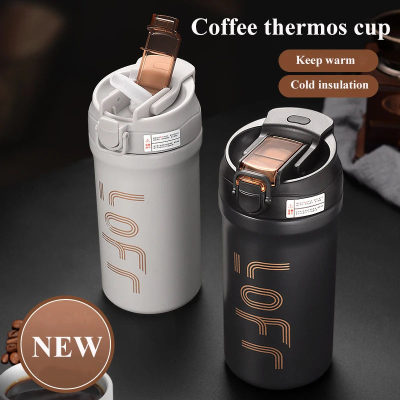 Coffee thermal mug Stainless Steel Thermos Tumbler Cups Vacuum Flask thermo Water Bottle Tea Mug Thermocup commercial affairs