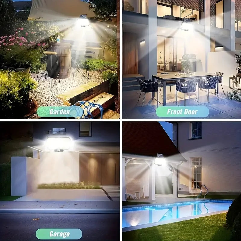 Solar Lights 126/234 LEDs Solar Security Lights Outdoor Garden Motion Sensor 3 Modes Waterproof Split Solar Flood Wall Lights