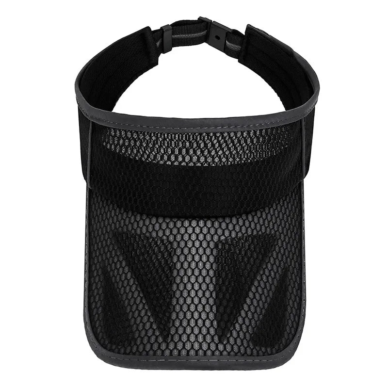 Summer Sports Sun Hats Women Hat Men's Cap Adjustable Sun Visor Uv Protection Empty Top Tennis Running Sunscreen Mesh Brim