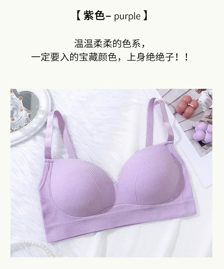 Sexy Women Bra Panties Set G-String Sports Bra Crop Top Seamless Underwear Fitness Bra Top Thongs Female Lingerie Set Intimates