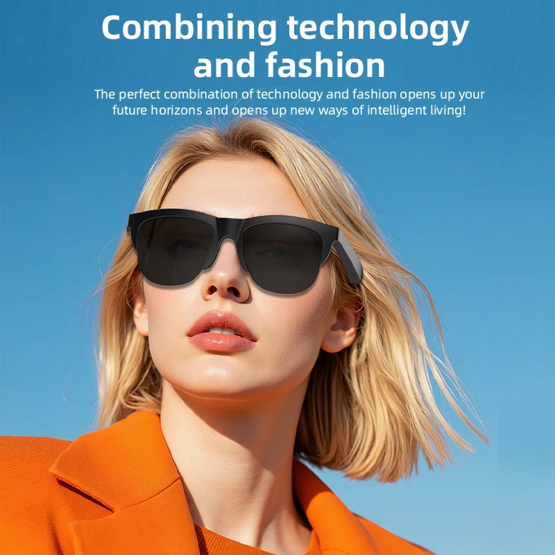 Sunglasses Glasses New Smart Bluetooth V5.3 Hands Free Calling Audio Outdoor Sports Headphones For Blue Light Blocking
