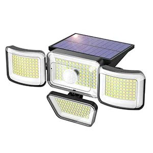 Solar Outdoor Lights 278LED IP65 Waterproof Motion Sensor Security Lights with Remote Control Solar Wall Lamp for Garden
