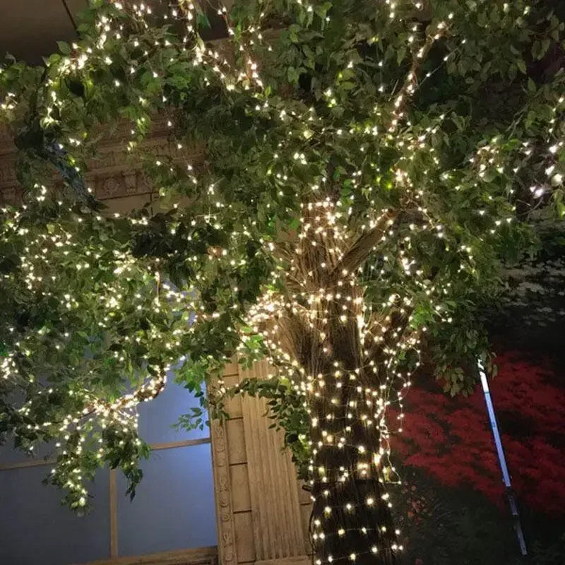 Solar Led Light Outdoor Christmas Lights 8Modes Copper Wire Fairy Garland Lamps Waterproof Garde Tree Decor