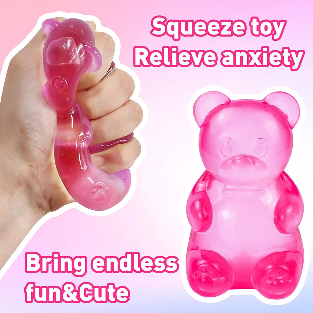 Schylling Needoh Bear Squishy Sensory Fidget Toy Stress Relief Anxiety Sensory Tool for Focus ADHD & Calming Office Desk Gadget
