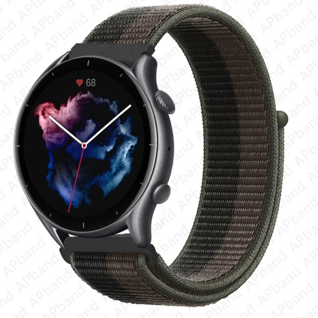 22mm 20mm Band for Samsung Galaxy Watch 7 FE 4 6 classic 5 Pro 3 active 2/correa Nylon Bracelet Huawei watch GT 2 3 pro 4 strap