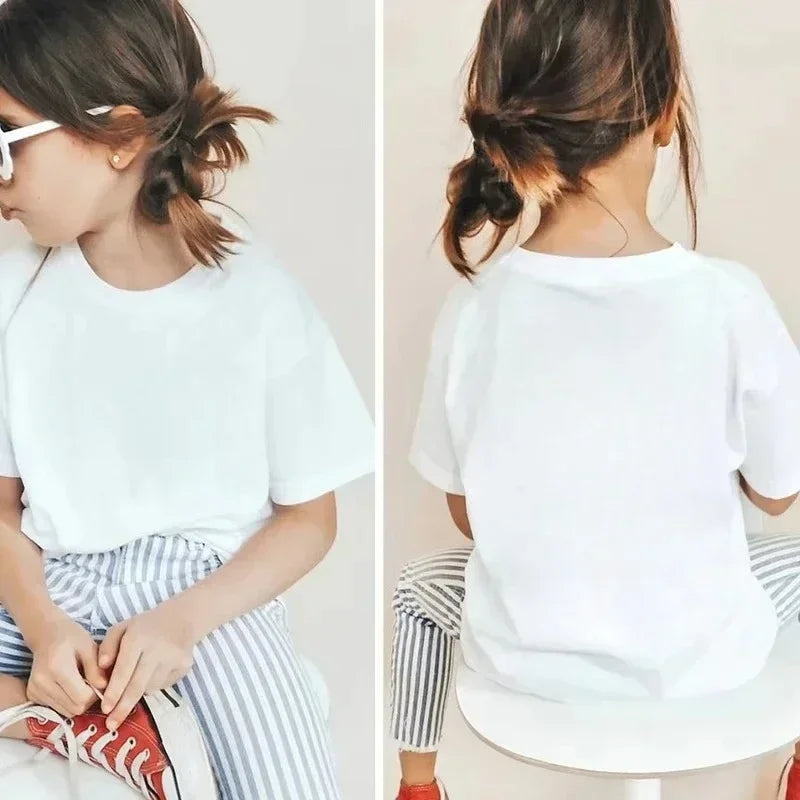 Summer Fun Number 67 7-digit printed children's T-shirt - Children's short-sleeved shirt - Fashionable and comfortable