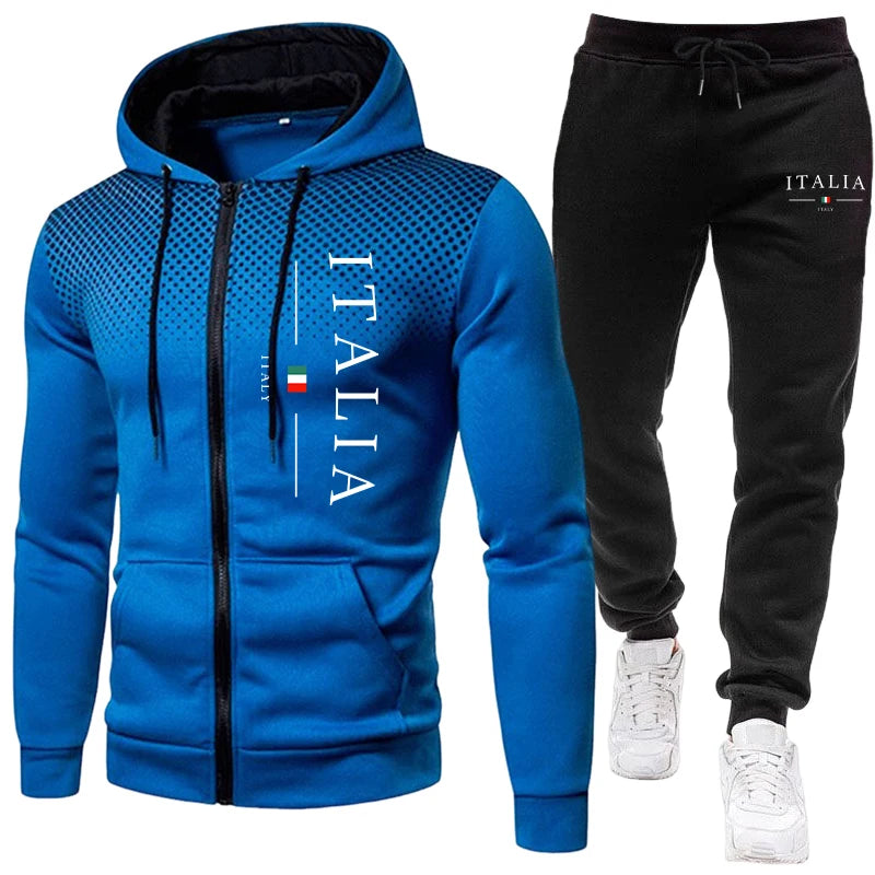 Fall/Winter Popular Men's Sport Outfits  Urban Casual Sporty Jogging Sets  Men's Daily Training Clothing