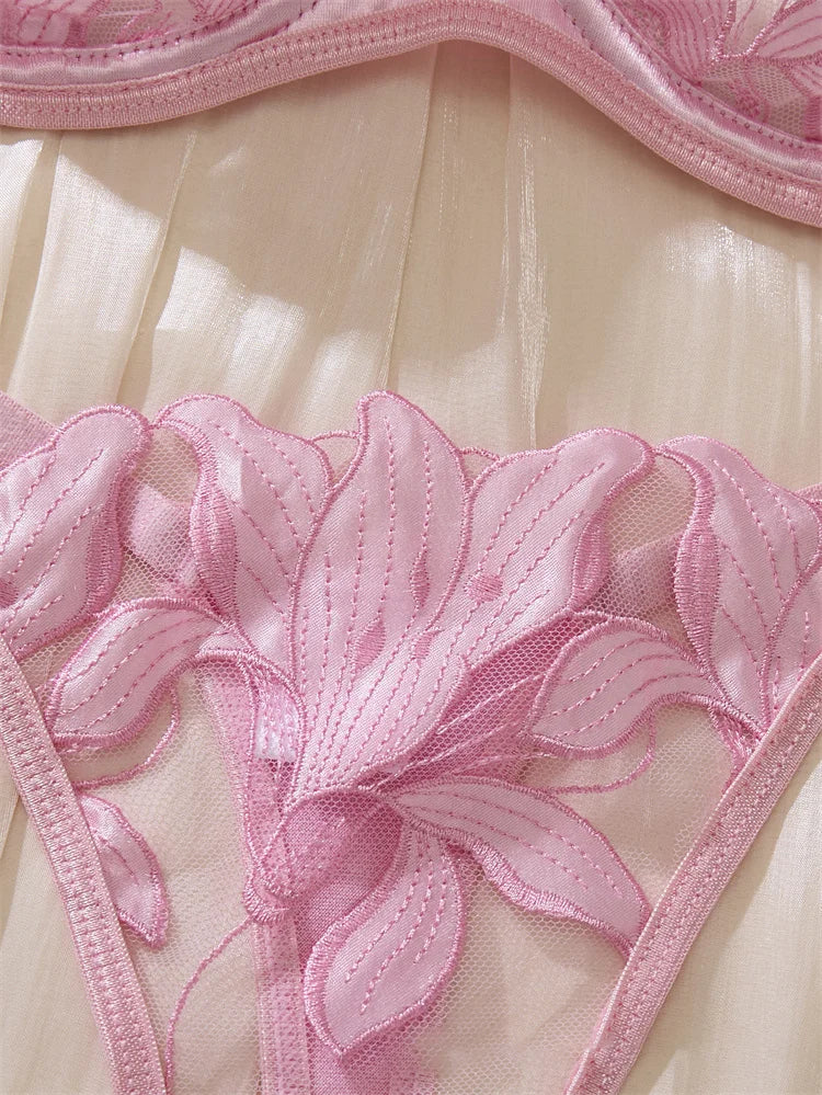 Lingerie Women Set Ultrathin Bra Briefs Set Push Up Bra Sexy Lingerie Female Underwear Seductive Lenceria set Intimate Underwear
