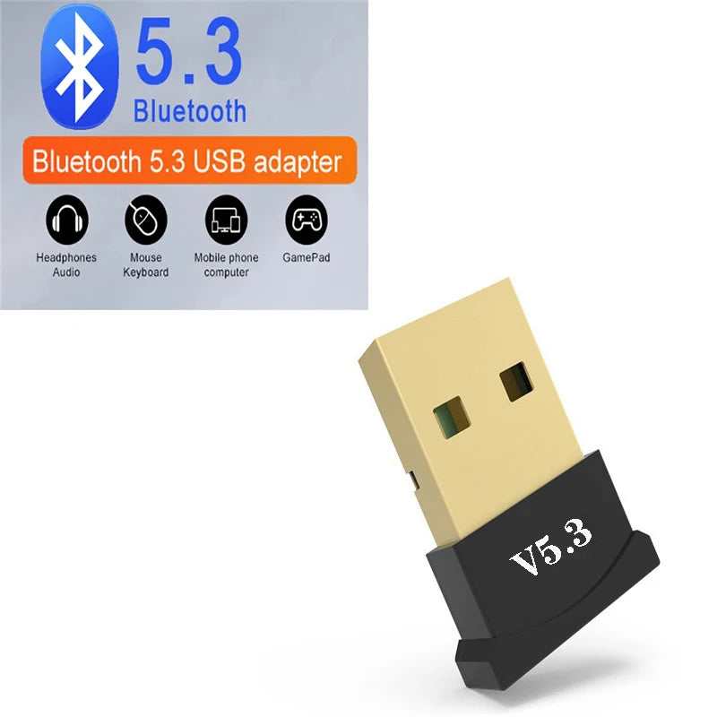Bluetooth Adapter USB Bluetooth 5.4 for PC Dongle Adaptador Wireless Mouse Keyboard Music Audio Receiver USB Transmitter