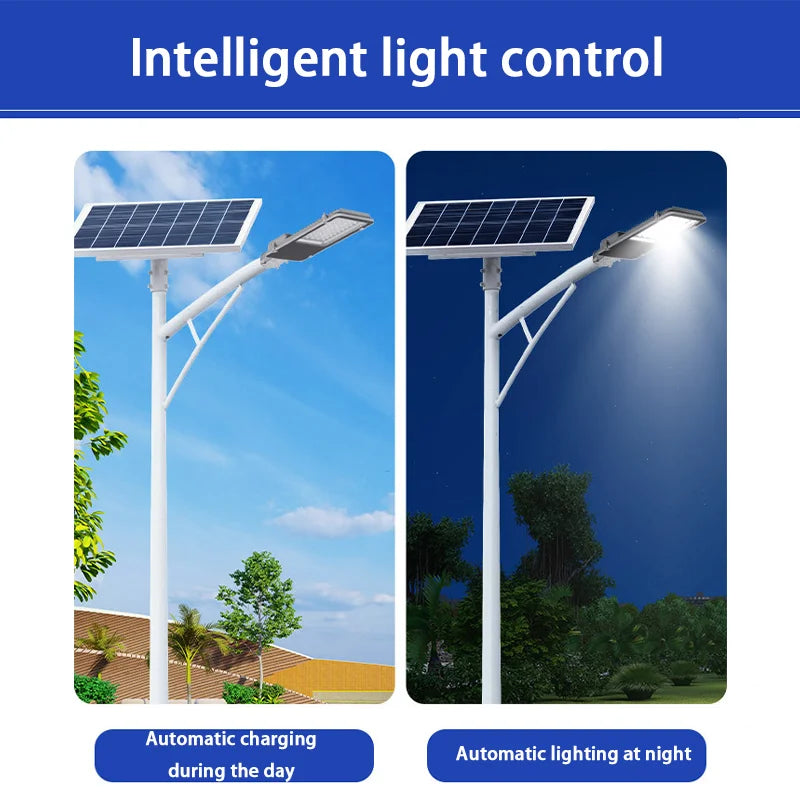 9000W Solar Street Lights Outdoor Commercial Parking Lot Light Dusk to Dawn Solar Security Flood Lights Solar Lamp for Yard Road