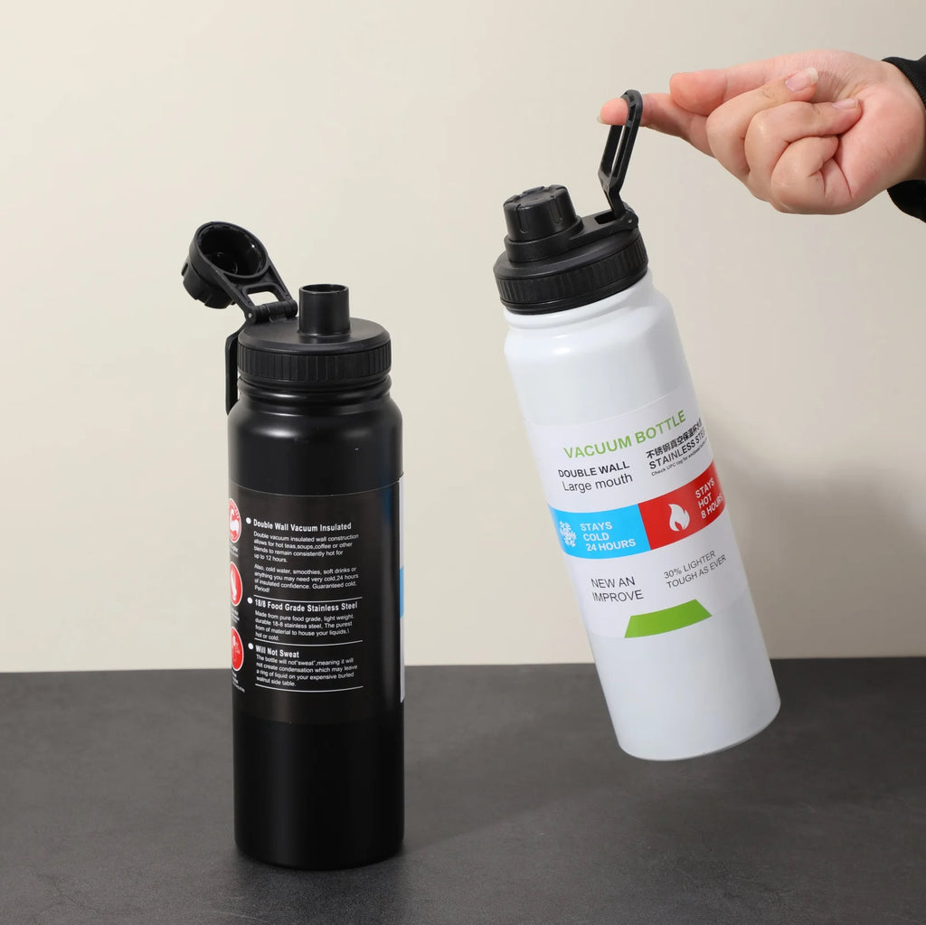 600/800/1000ML Thermos Bottle Stainless Steel Car Thermal Cup Keeps Cold and Heat Thermal Mug Sports Insulated Cup Vacuum Flask