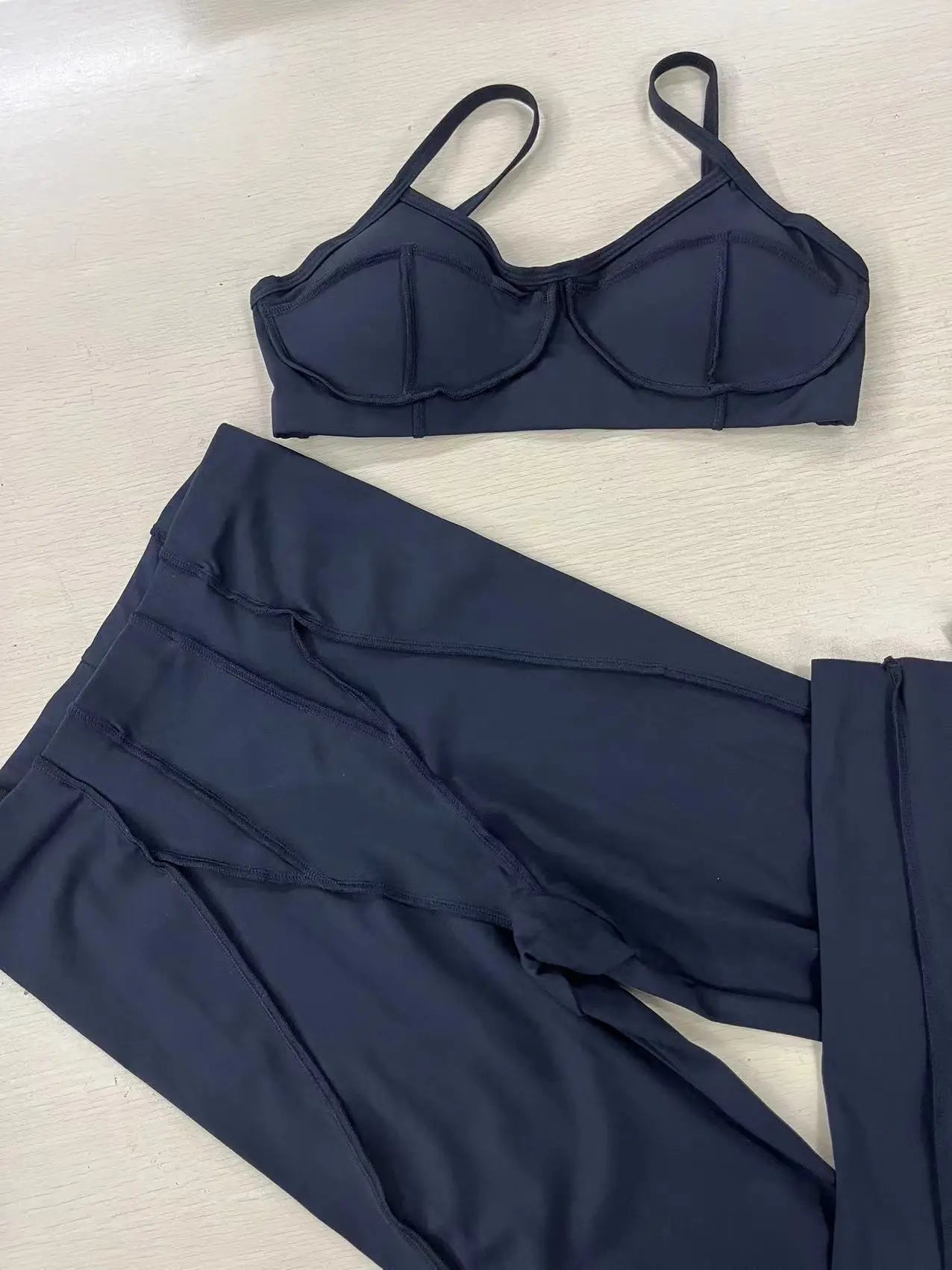 1/2 Pcs Yoga Bra Sets for Women Gym Suit Fitness Outfit High Waist Workout Leggings Activewear